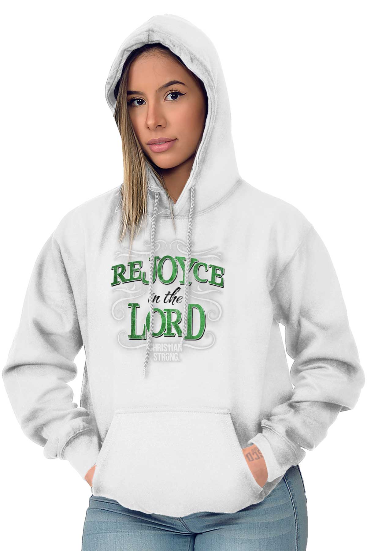 Rejoyce Pullover Hooded Sweatshirt | – Christian Strong