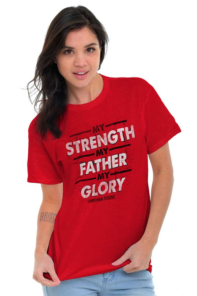 Strength Father Glory Heavy Cotton Tee | – Christian Strong