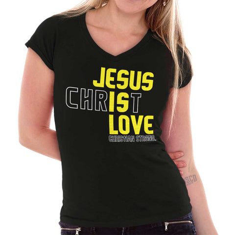 Christian Strong Live Liberty Ladies T Shirt, Heather Sapphire / Small