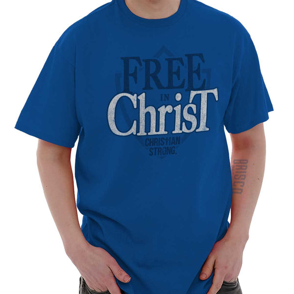 Free In Christ Jesus Heavy Cotton Tee | – Christian Strong