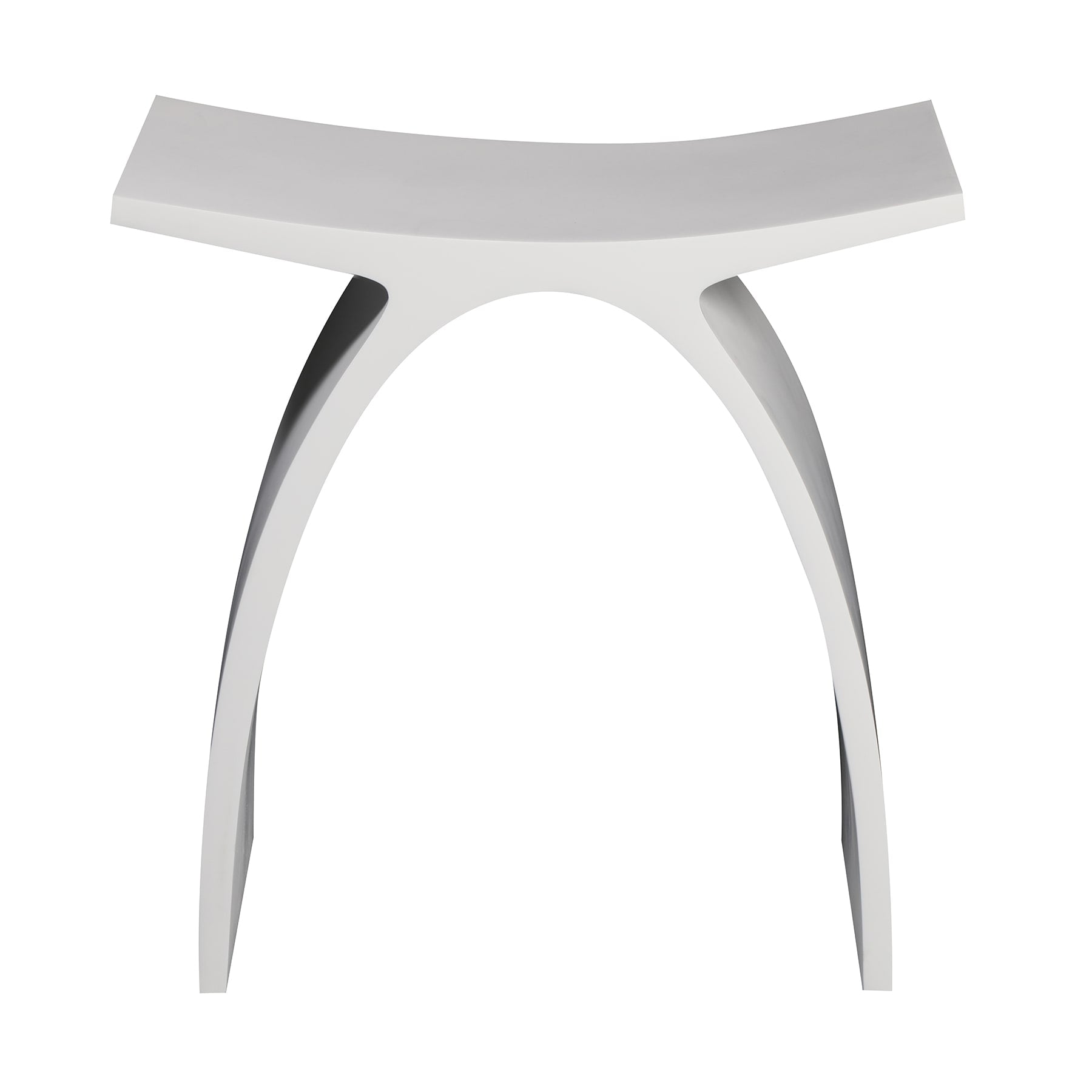 Alfi Abst77 Arched White Matte Solid Surface Resin Bathroomshower