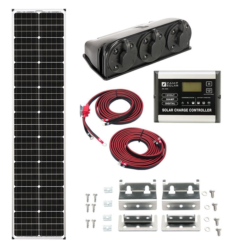 Zamp Airstream Solar Kits with Long Narrow Solar Panels ... garage rv wiring diagrams 