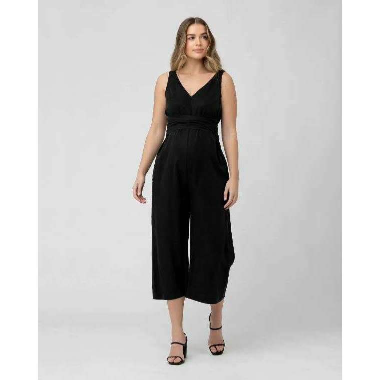 Naomi Linen Jumpsuit - Sleeveless Ankle