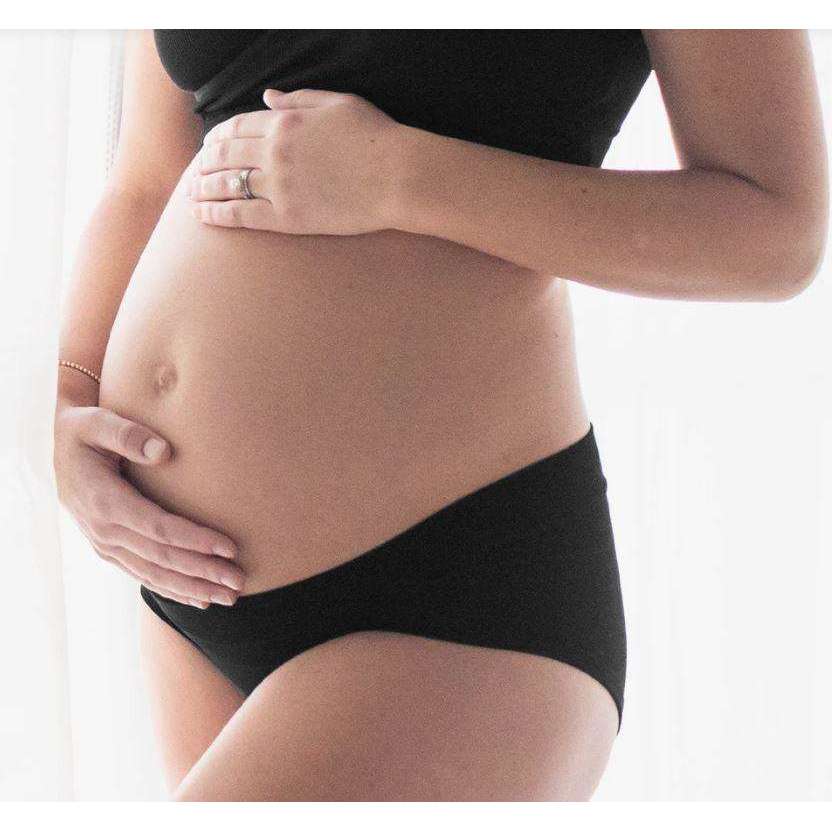 Birdeem Womens Lace Low Waist Abdomen Support Seamless V-shaped Maternity  Underwear