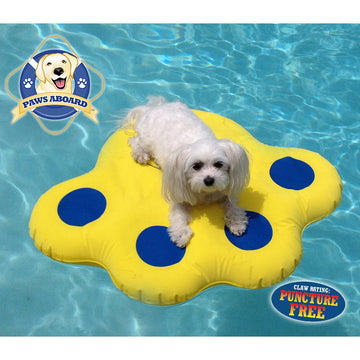 dogs puppies lazy raft swimming sun-proof training