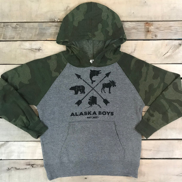 camo sleeve hoodie