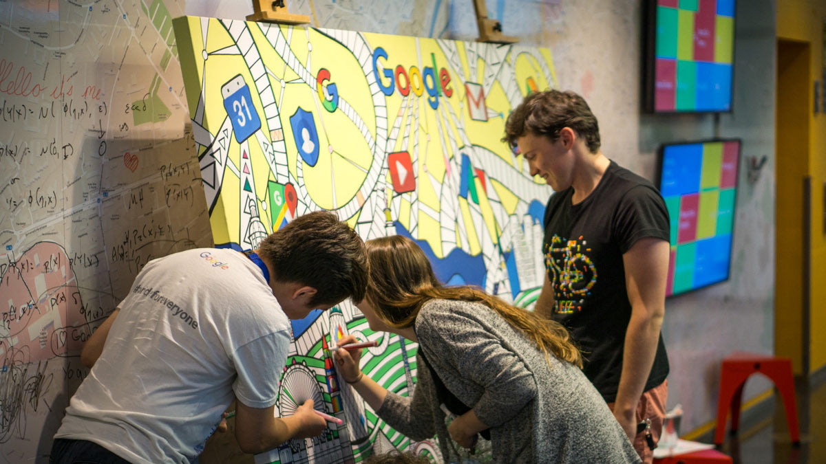 google coloring wall art london