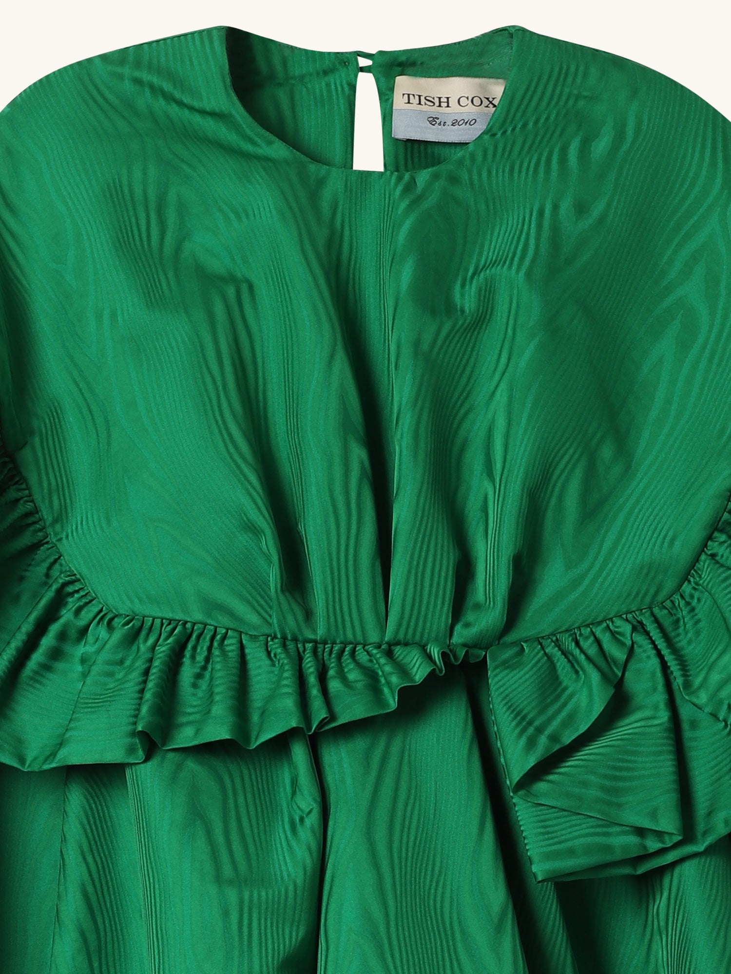 Tiffany Dress in Emerald Moire