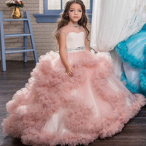 pink puffy dresses for toddlers