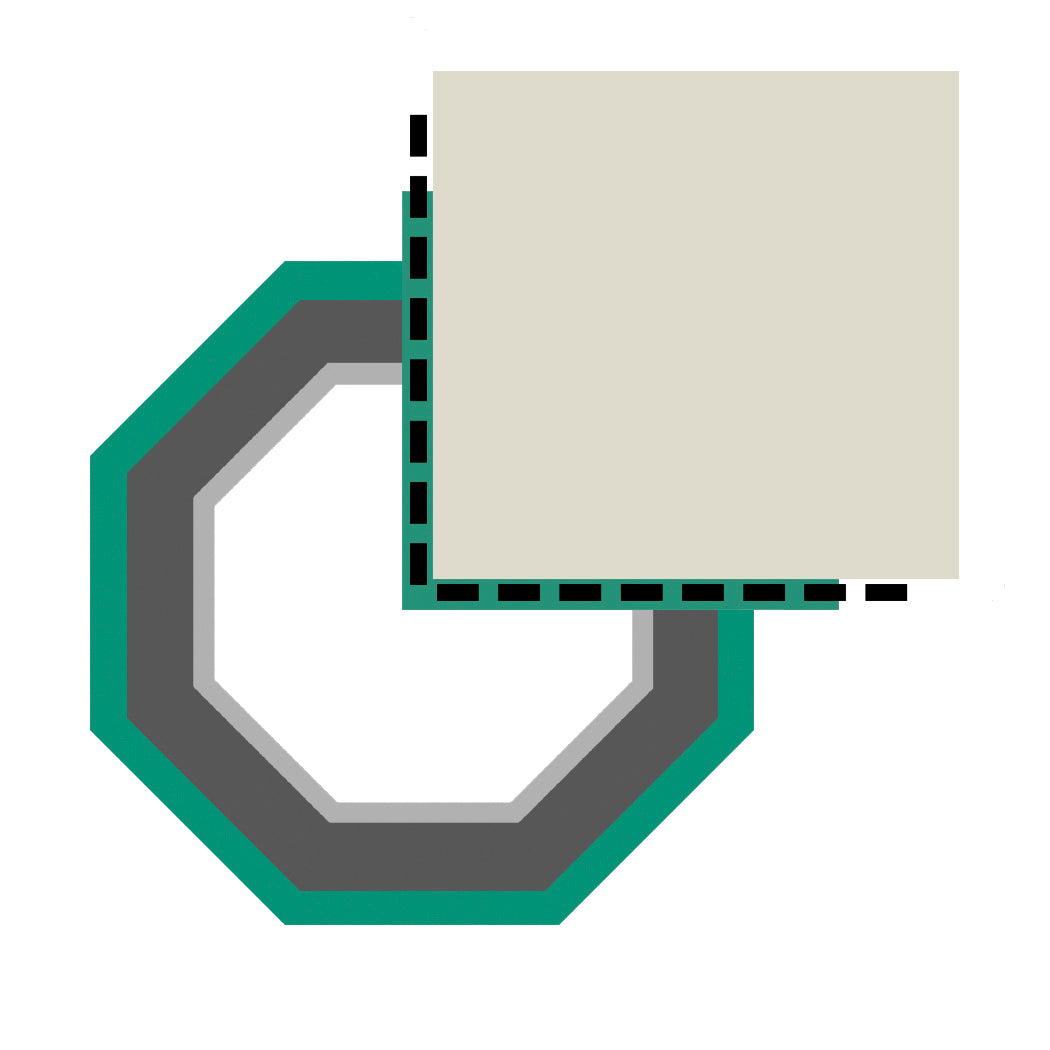 Brockwell Columns - Plan Shape O - 3/4 Corner Octagonal
