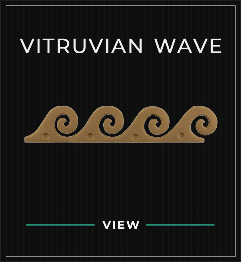 vitruvian wave or running dog resin molding pattern designs from brockwell incorporated