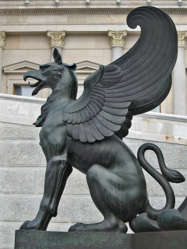 black griffin sculpture for classical example of architectural term in brockwell incorporated's illustrated glossary