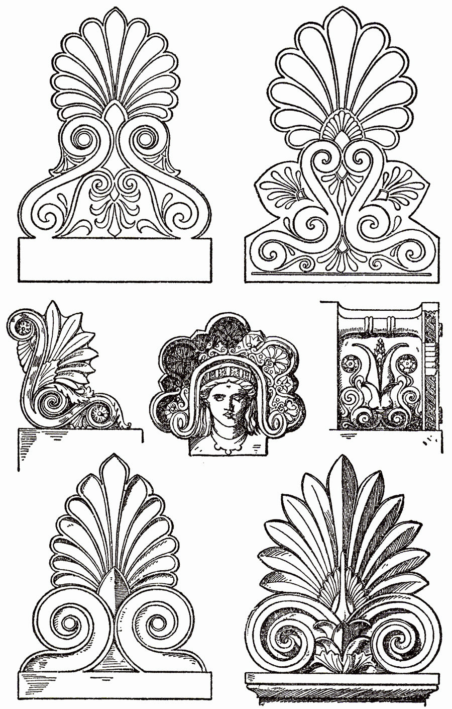 Classical Example & Definition of a Palmette Motif by Brockwell Incorporated