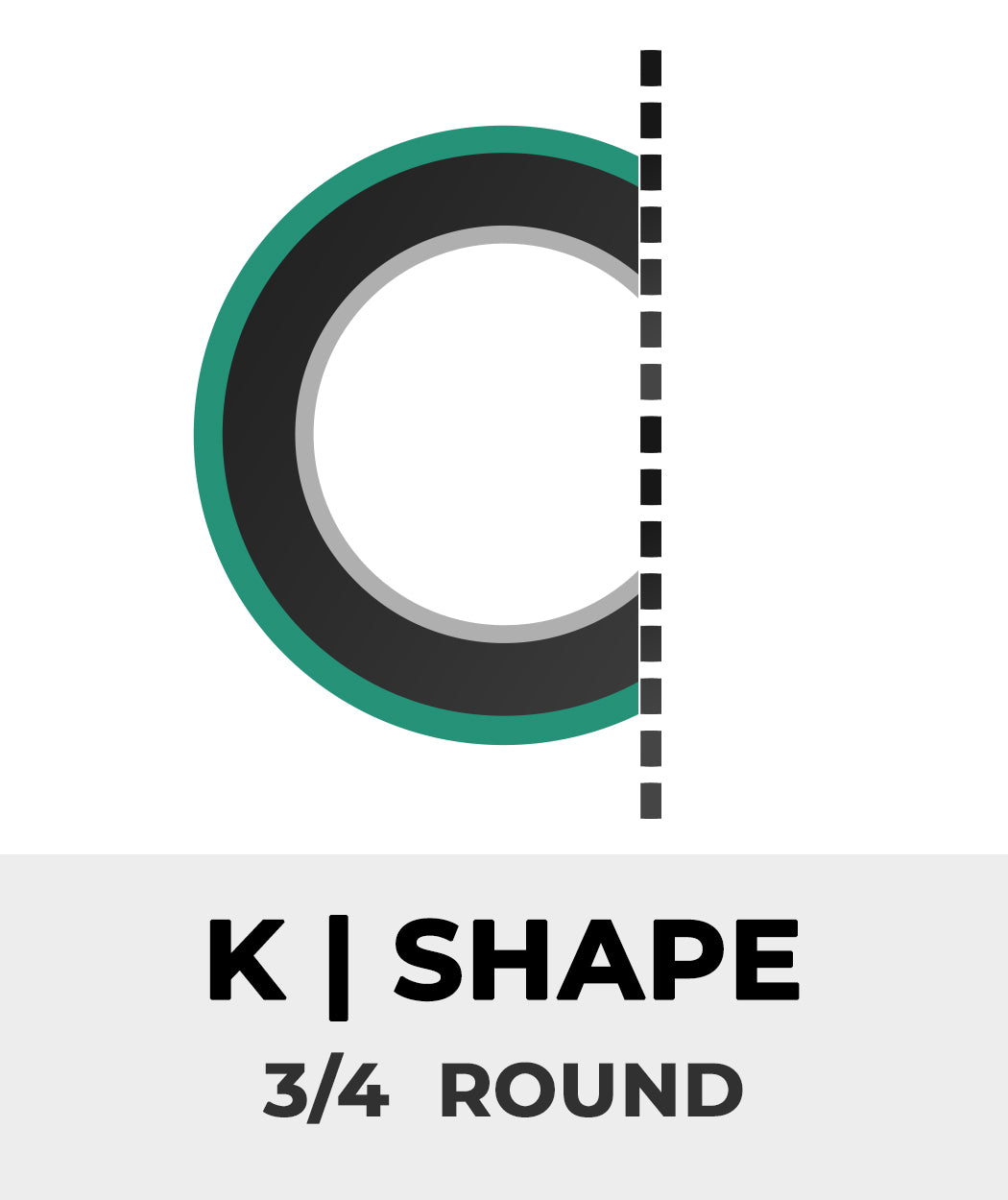 Plan Shape K - 3/4 Round