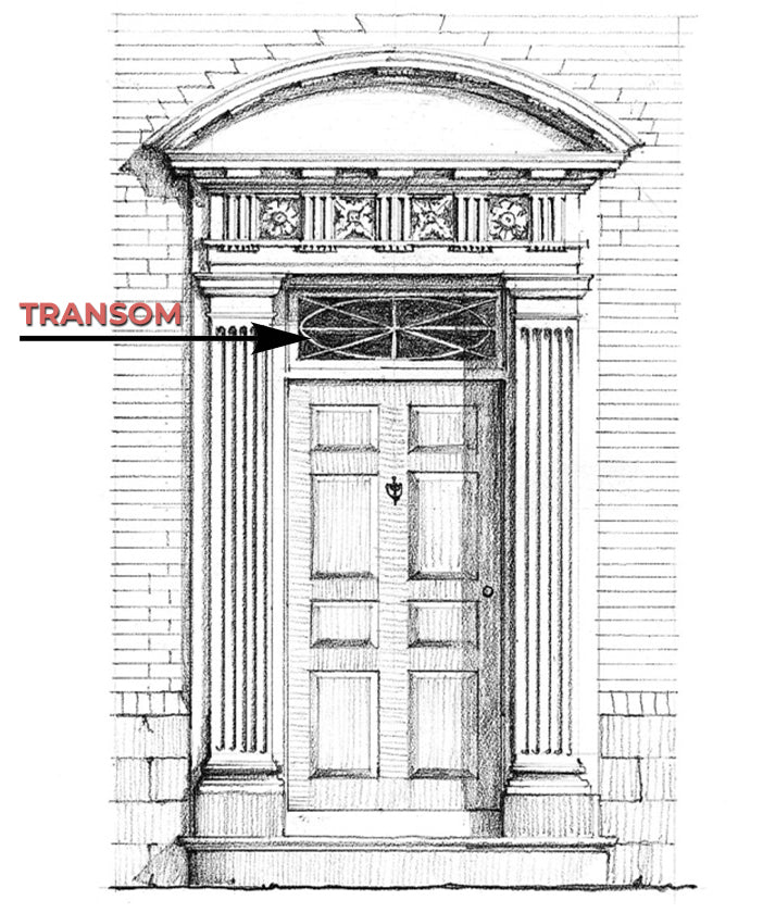 Transom Definition & Illustrated Example - Glossary by Brockwell Incorporated