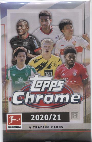 2020-21 Topps Chrome Bundesliga Soccer Hobby Pack – Sports Cards