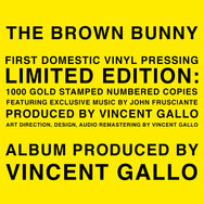 目玉☆送料無料 Vincent Gallo Soundtrack THE BROWN OST BUNNY Vinyl
