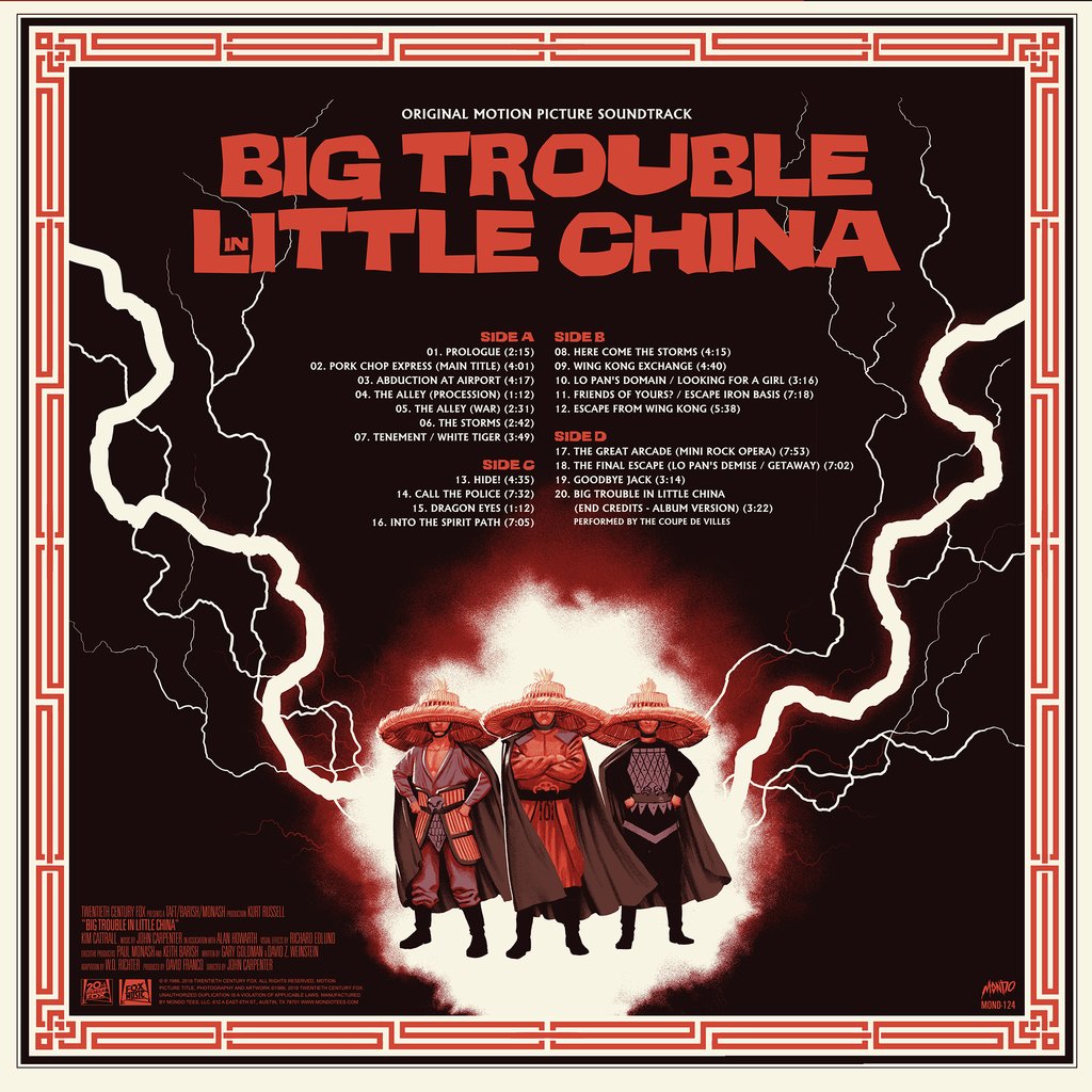 Trouble In Little China Soundtrack By John Carpenter (Distro | Enjoy The Ride Records