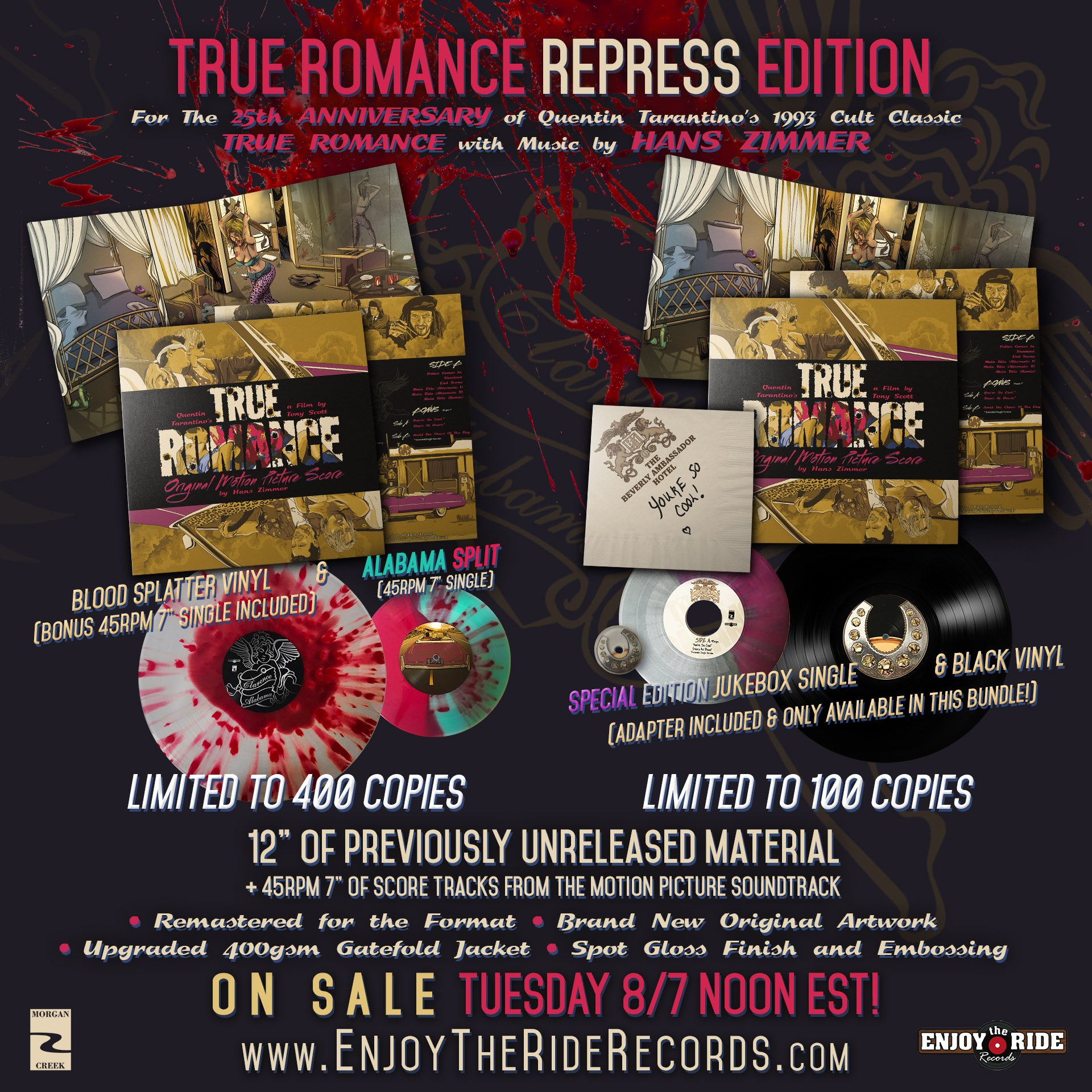 Download True Romance Black Vinyl Jukebox 7 Bundle With Alternate Artwork 7 Enjoy The Ride Records