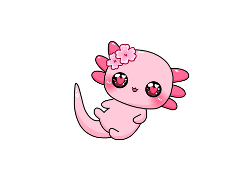 Baby Axolotl Clear Slime