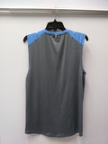RUSSELL MENS VENTILATED TRAINING MUSCLE SHIRT BLUE/GRAY S