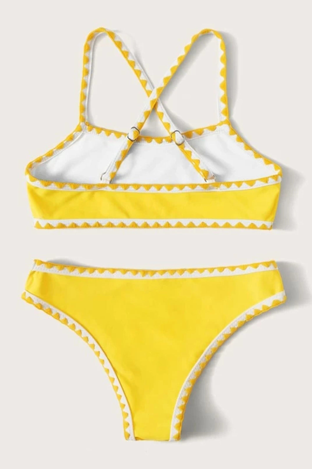 Girls Whip Stitch Criss Cross Bikini Set – Iyasson