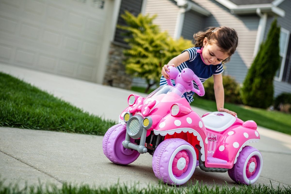 minnie mouse hot rod quad