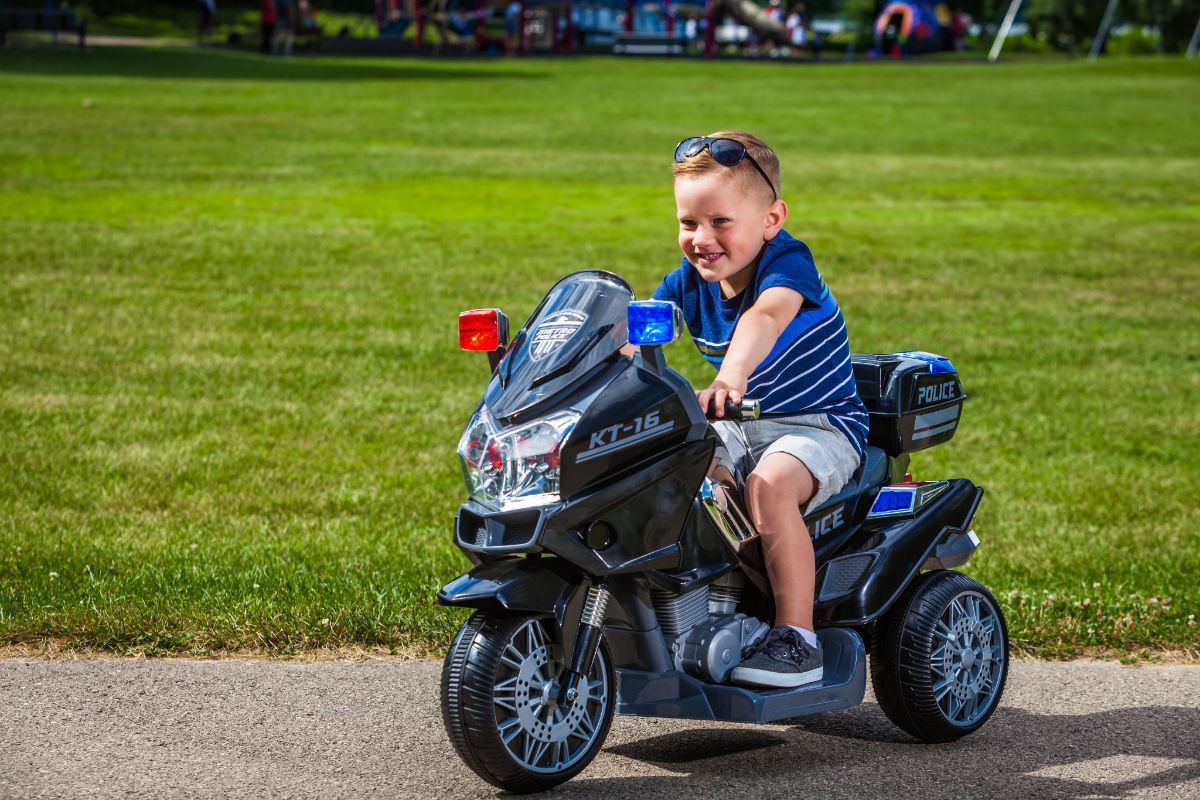 kid trax police motorcycle