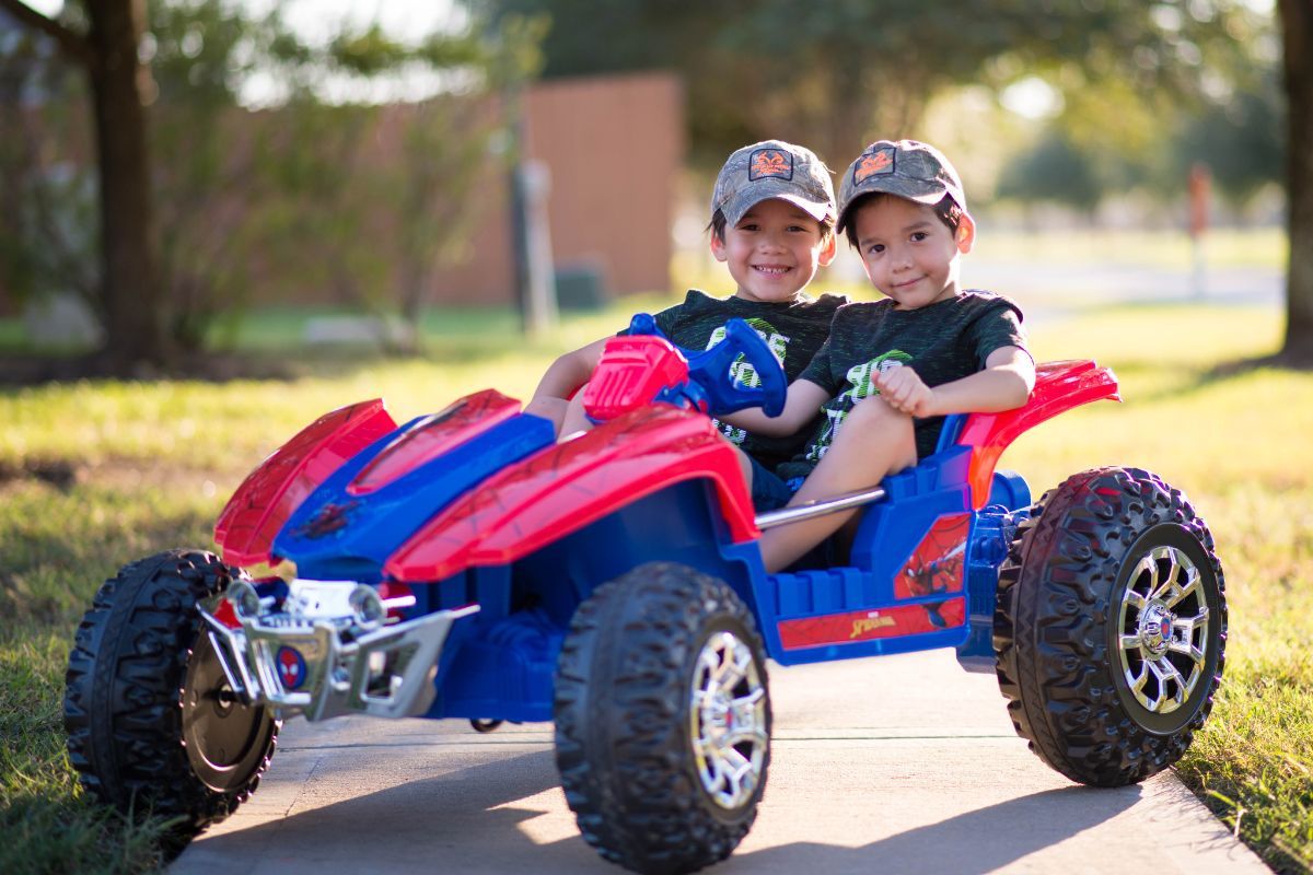 kid trax spiderman dune buggy