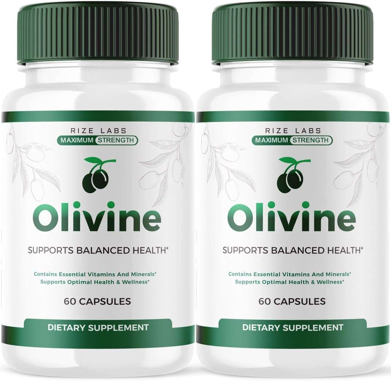  rize labs (2 Pack) Olivine Weight Loss Supplement, Olivine Capsules for Total Body Wellness and a Healthy Lifestyle, Olivine Pills for Leaner Physique, Olive Vine Reviews (120 Capsules) 