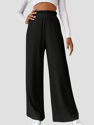 Ribbed High Waist Pants - Handbags Specialist Headquarter