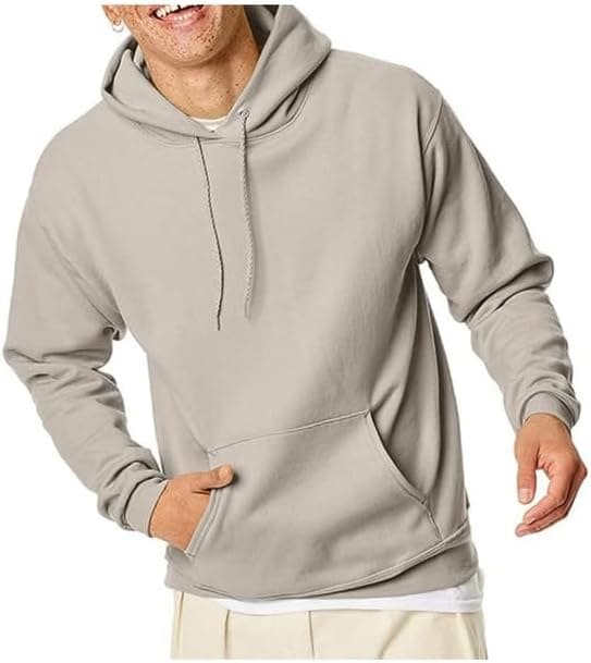  Hanes EcoSmart Hoodie - Midweight Fleece Pullover Sweatshirt for Men 