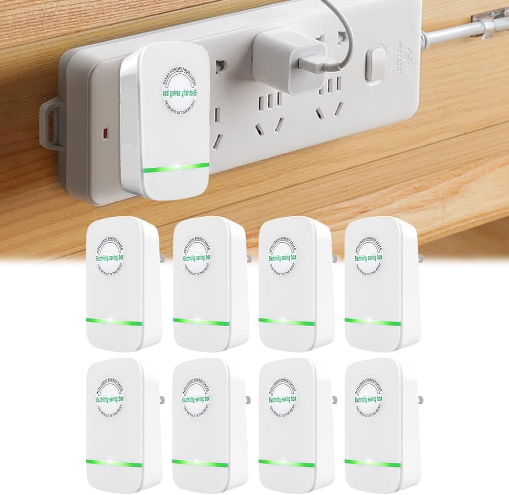  Stop Watt Energy Saving Device, 2024 New StopWatt Pro Power Saver by Elon Musk, Household Smart Power Saver Energy Saver Box 90V-250V 30KW US Plug (8PCS) 