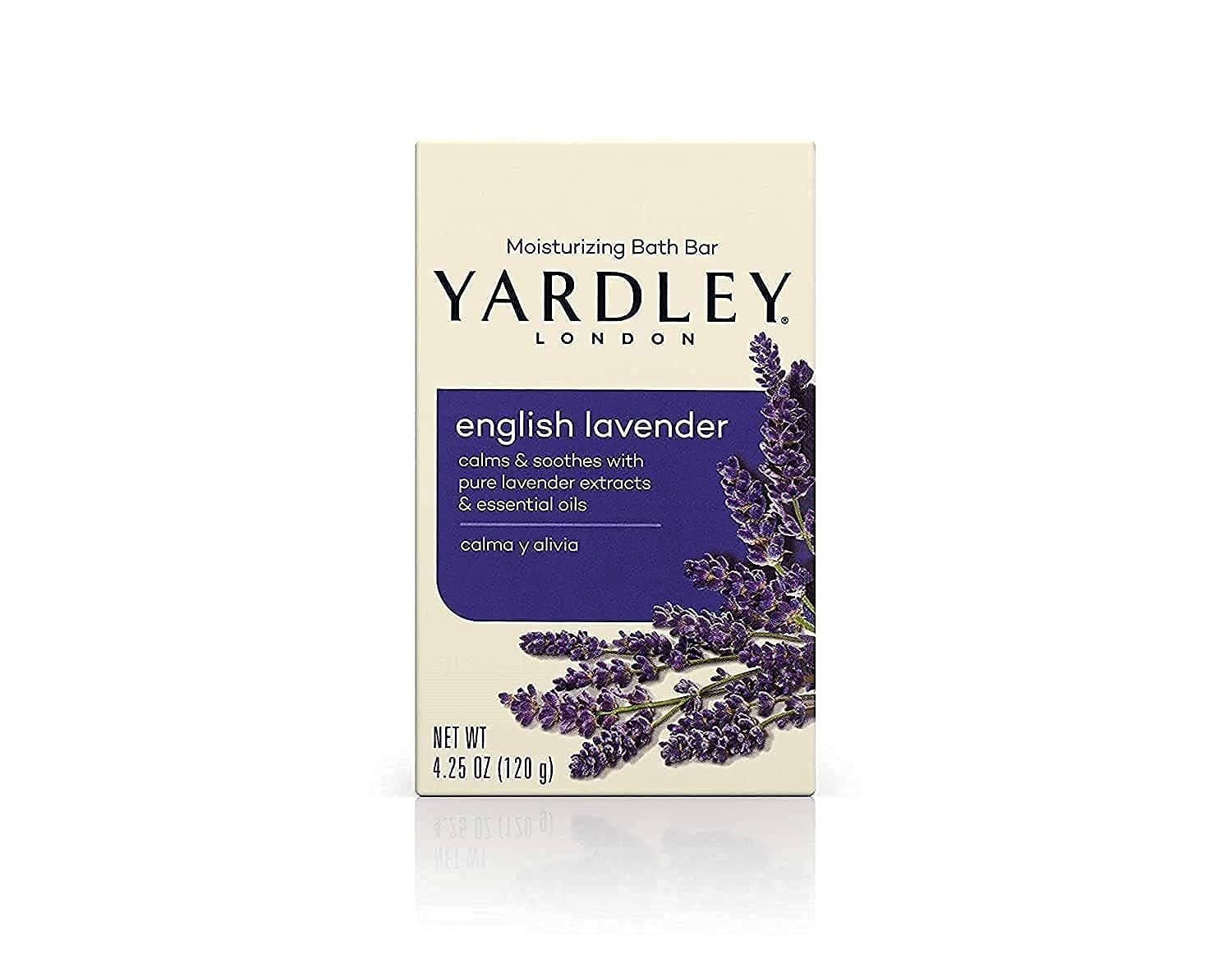  Yardley London Soap Bath Bar Bundle - 10 Bars: English Lavender, Oatmeal and Almond, Aloe and Avocado, Cocoa Butter, Lemon Verbena 4.25 Ounce Bars (Pack of 10, Two of each) 