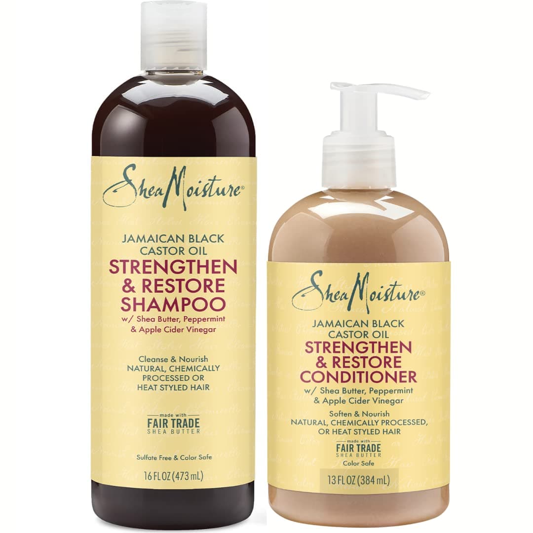  Shampoo- und Conditioner-Set zum Stärken, Wachsen und Wiederherstellen, jamaikanisches schwarzes Rizinusöl-Kombinationspaket, 16 oz Shampoo & 13 oz. Conditioner 