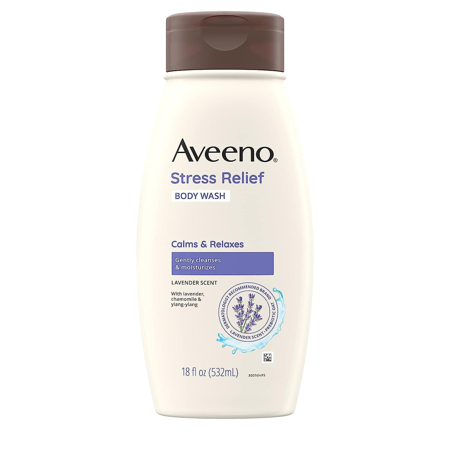  Aveeno Skin Relief Fragrance-Free Body Wash with Oat to Soothe Dry Itchy Skin, Gentle, Soap-Free & Dye-Free for Sensitive Skin, 33 fl. Oz 