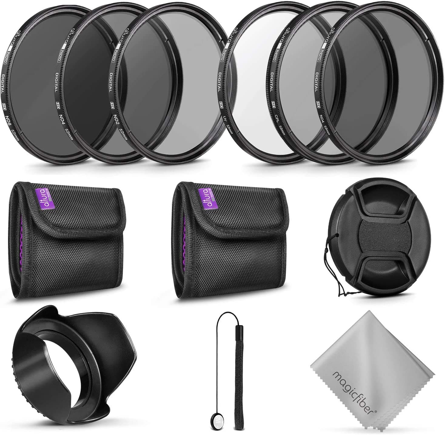  67 mm Altura Photo UV CPL ND4 Objektivfilter-Kit und Altura Photo ND Neutraldichtefilter-Set. Fotozubehörpaket für Canon- und Nikon-Objektive mit einer Filtergröße von 67 mm 