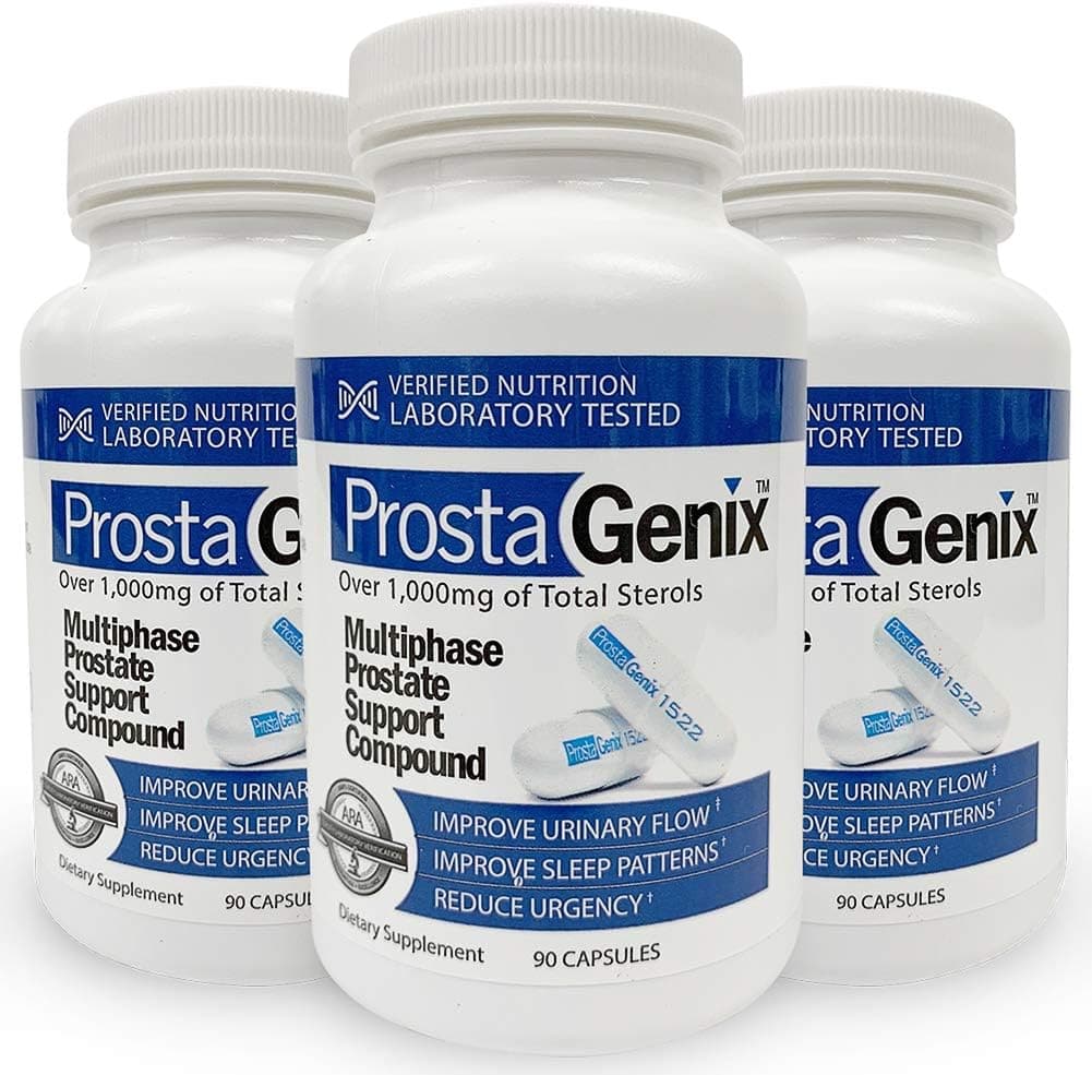  ProstaGenix Multiphase Prostate Supplement-Featured on Larry King Investigative TV Show - Over 1 Million Sold -End Nighttime Bathroom Trips, Urgency, & More. 90 Capsules 