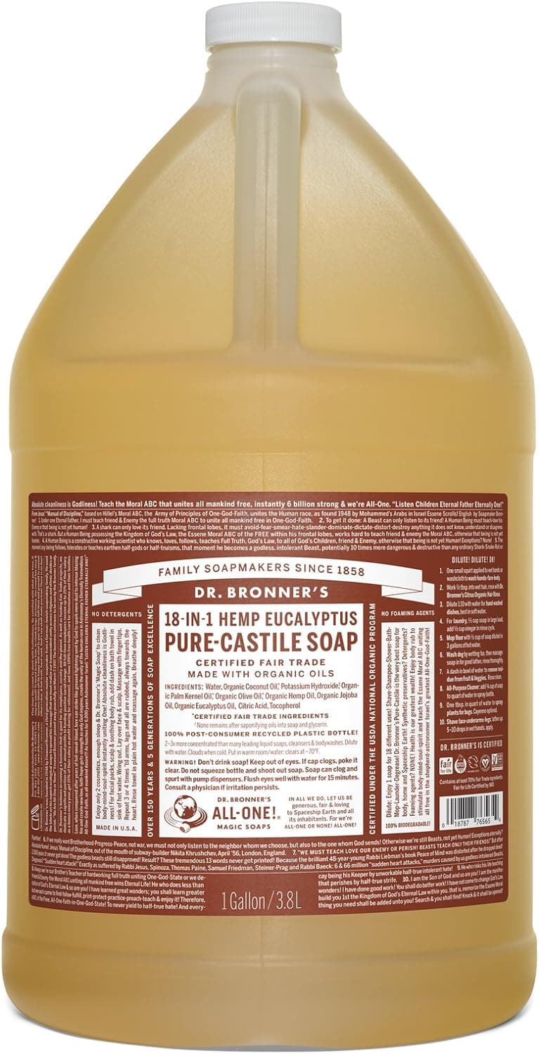  Dr. Bronner's - Pure-Castile Liquid Soap (Baby Unscented, 8 Fl Oz) 