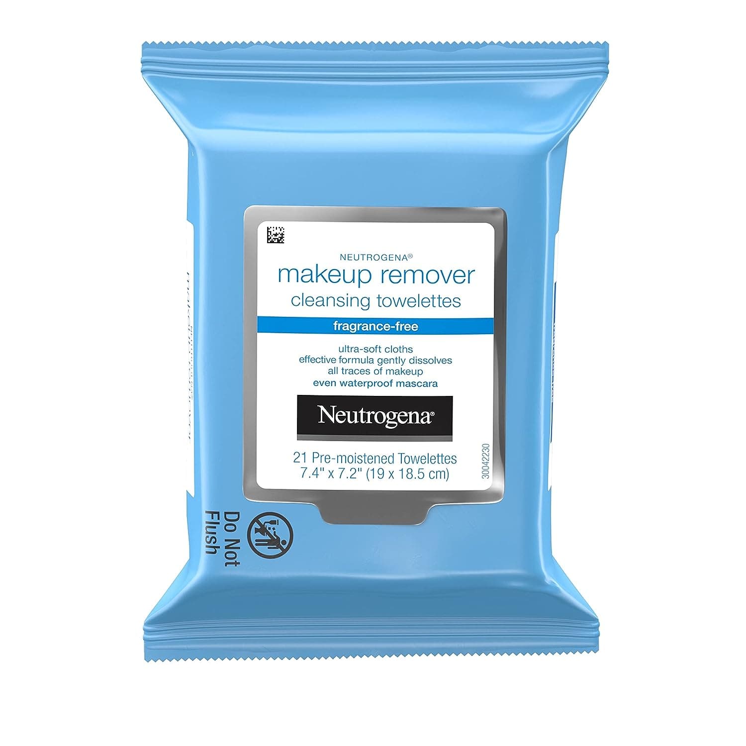  Neutrogena Cleansing Fragrance Free Makeup Remover Face Wipes, Cleansing Facial Towelettes for Waterproof Makeup, Alcohol-Free, Unscented, 100% Plant-Based Fibers, Twin Pack, 2 x 25 ct 