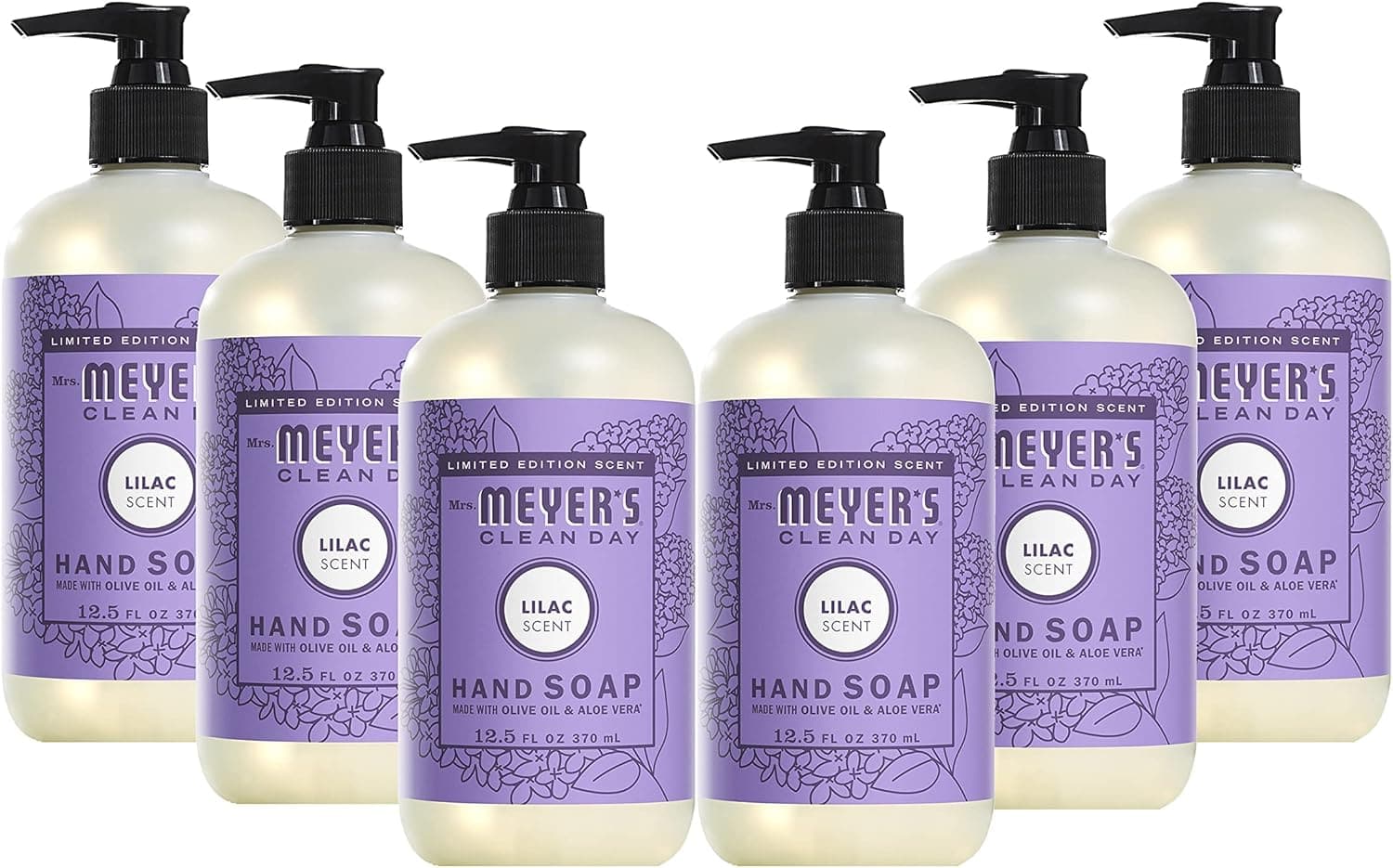  MRS. MEYER'S CLEAN DAY Hand Soap Refill, Made with Essential Oils, Biodegradable Formula, Lavender, 33 fl. oz 