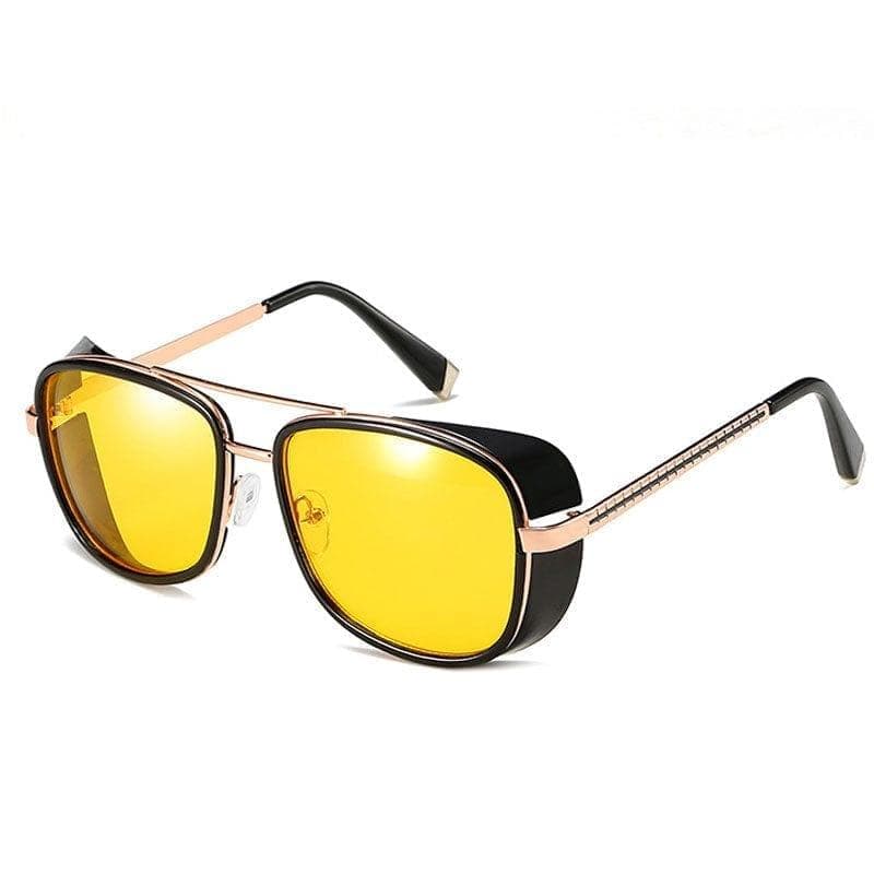  Quadratische Sonnenbrille Steampunk Männer Frauen Modebrille Markendesigner Retro Vintage Sonnenbrille Punk UV400 