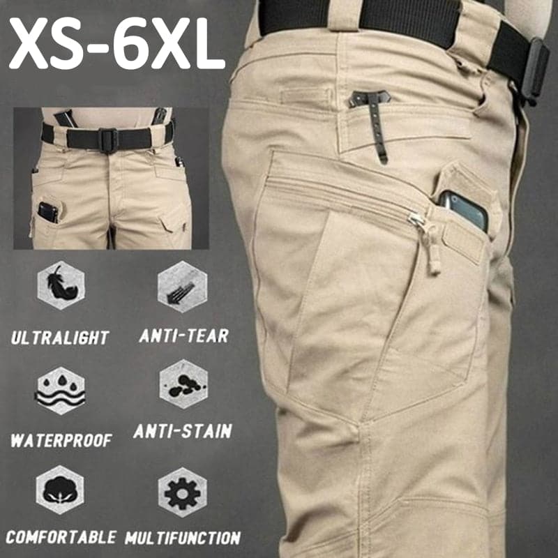  Quick Dry Outdoor Military Pants Multi Pockets Elastic Tactical Pant Waterproof Plus Size 6XL Casual Cargo Trousers Men Clothing 