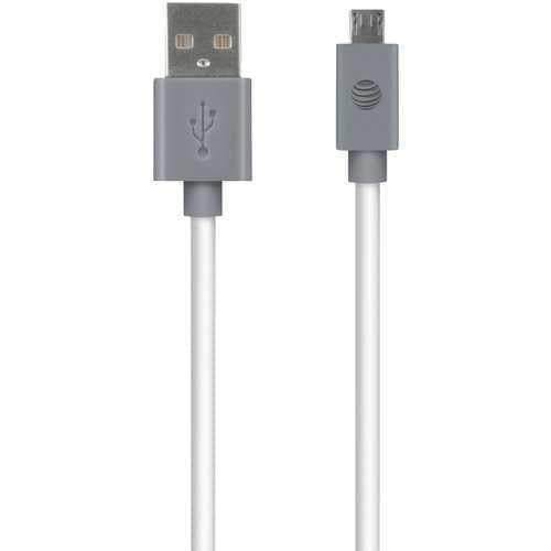  At&amp;t USB zu Micro USB Charge &amp; Synchronisierungskabel, 10 Fuß (weiß) (Packung mit 1 Stück) 