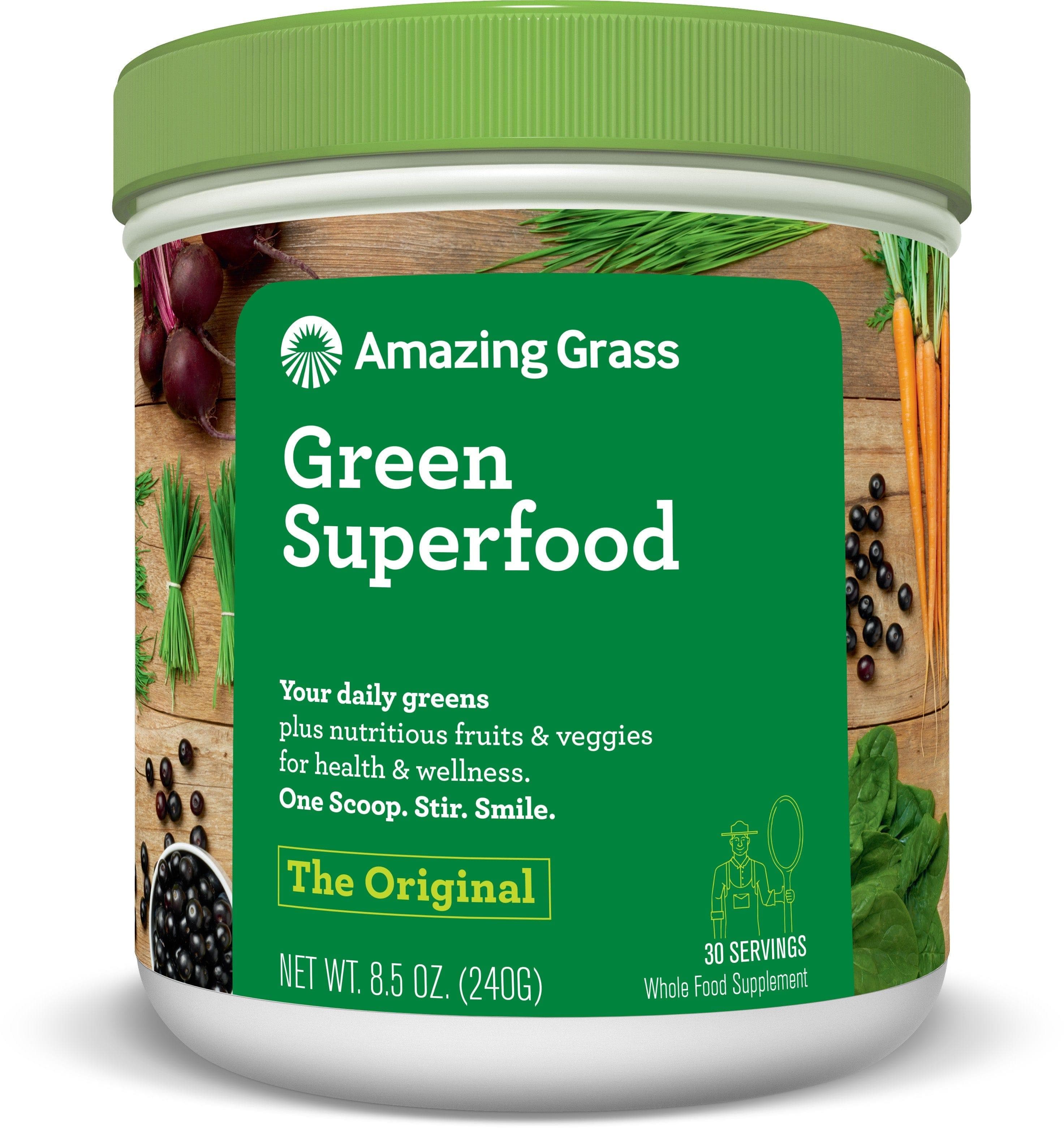  Erstaunliches grasgrünes Superfood-Pulver, Original, 30 Portionen 