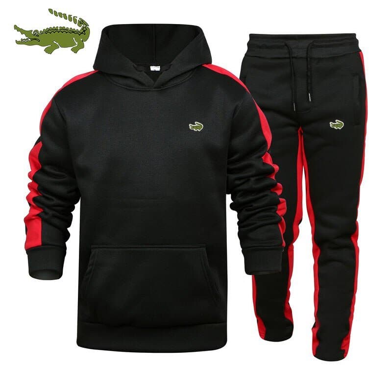  Herbst und Winter Herren Trainingsanzug 2-teiliges Set Sweatshirt + Jogginghose Sportbekleidung Hoodies Kleidung Lässige Herren Hoodies 