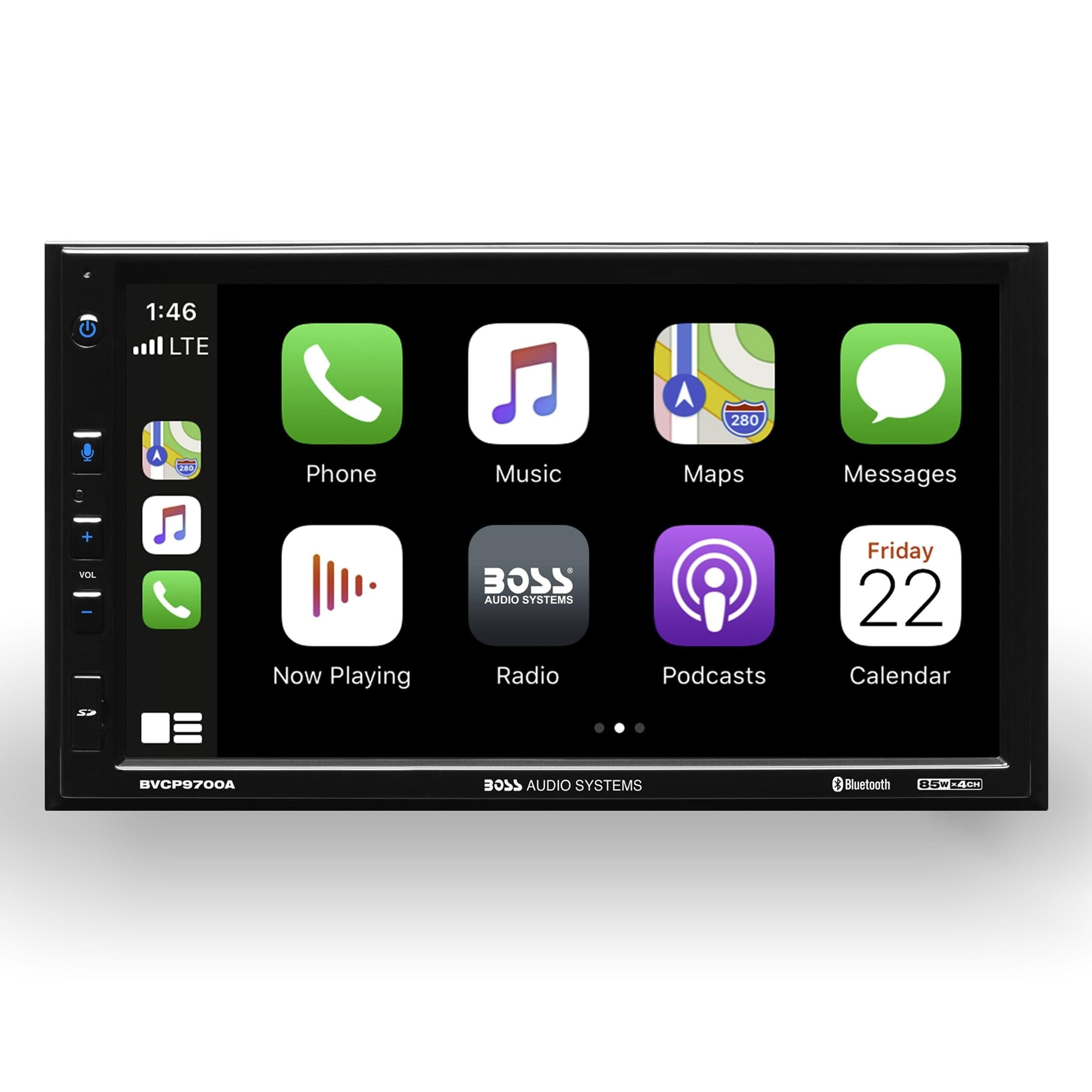  BOSS Audio Systems BVCP9700A Car Audio Stereoanlage – Apple CarPlay, Android Auto, 7 Zoll Doppel-Din, Touchscreen, Bluetooth Audio und Calling Head Unit, Radioempfänger, kein CD-Player, für Verstärker 