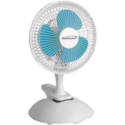  Brentwood Koolzone 6" Konvertierbarer Clip-Tischventilator (Packung mit 1 Stück) 