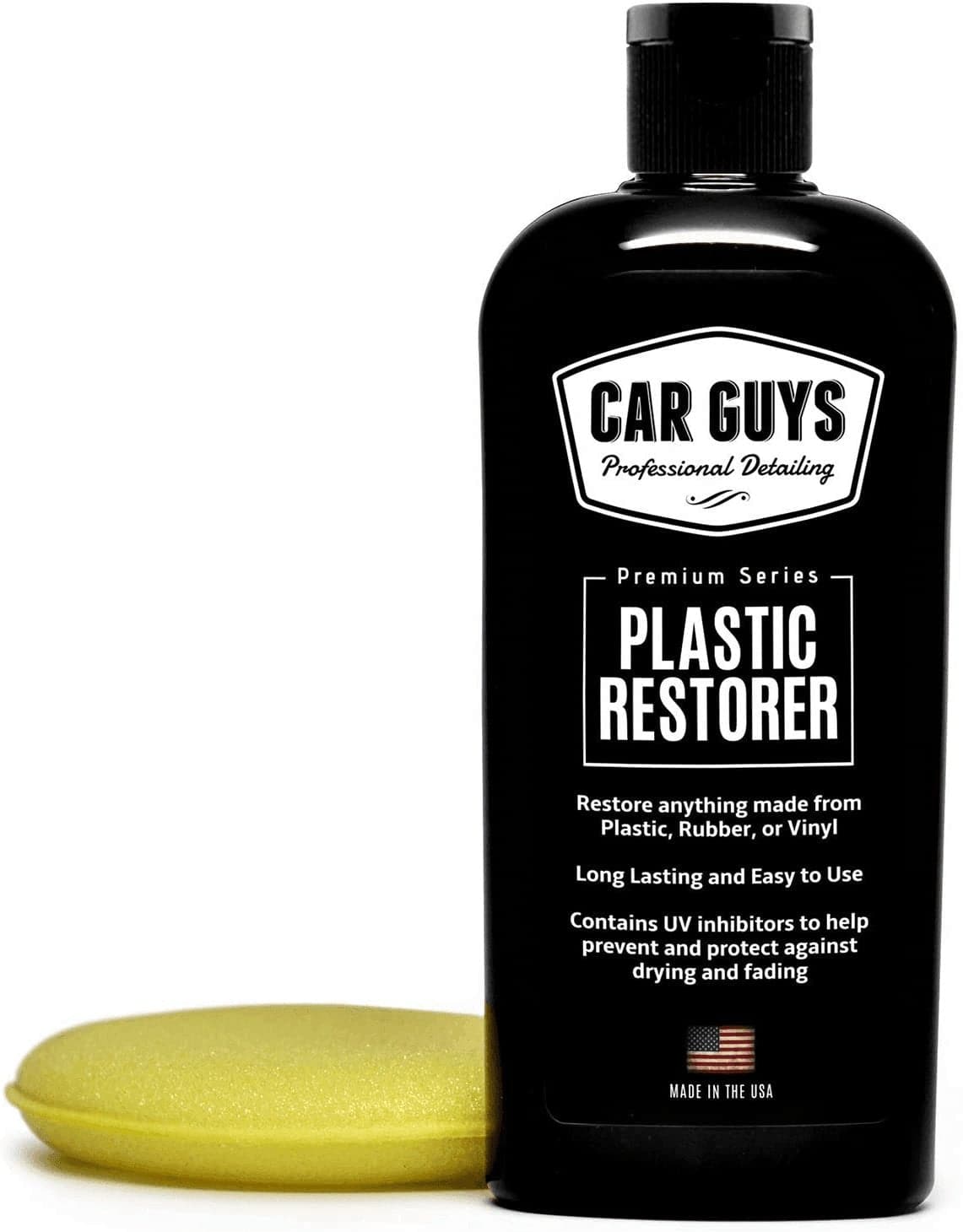  CAR GUYS Plastic Restorer – die ultimative Lösung, um Gummi, Vinyl und Kunststoff wieder zum Leben zu erwecken! - 8-Unzen-Kit 