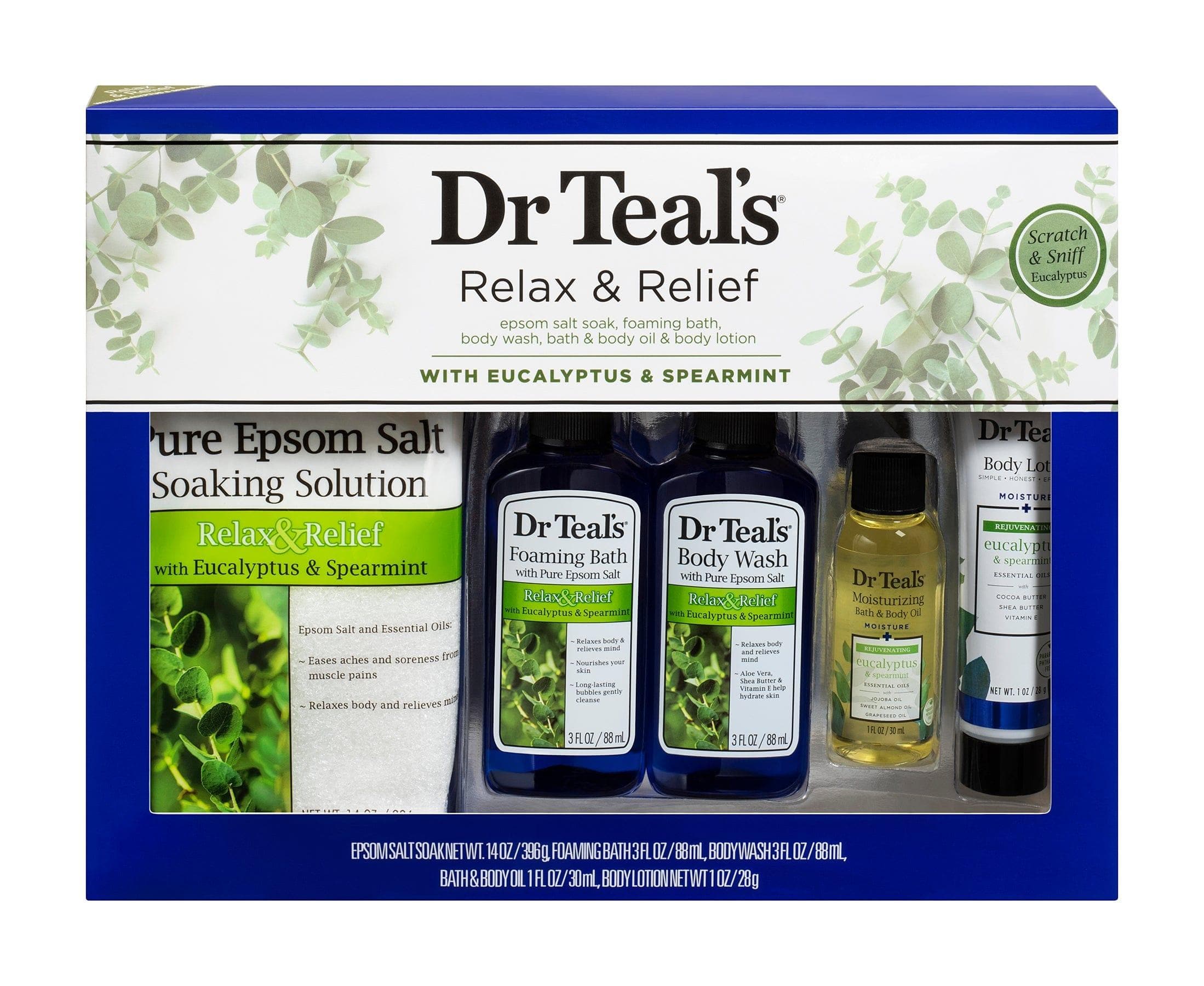  Dr Teal's Bath and Body Regimen Relax & Relief Set: Eukalyptus & Grüne Minze 